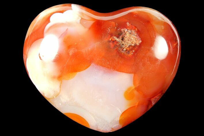 Colorful Carnelian Agate Heart #125847
